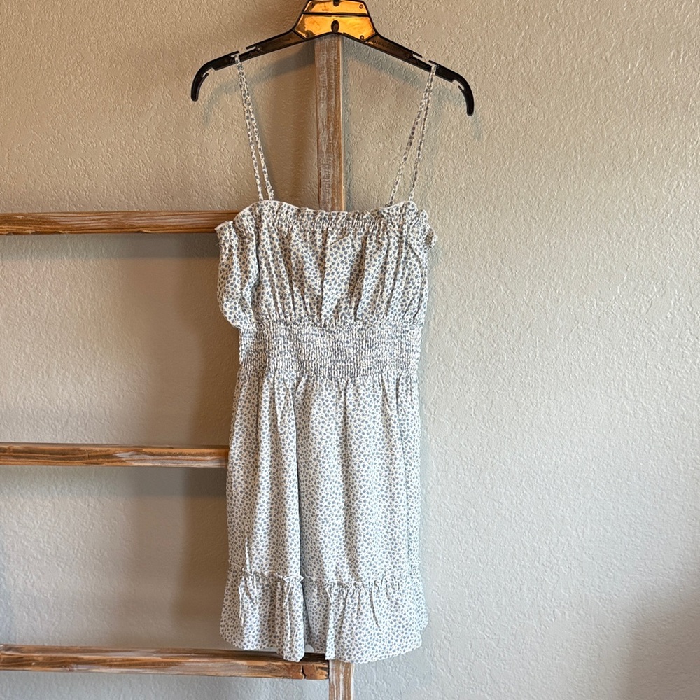 Paper Crane blue and white floral Sundress